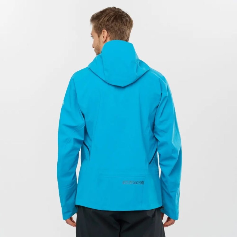 Turquoise Salomon Outlaw 3L Shell Men's Ski Jackets | PH 59810G